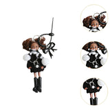 Maxbell Keychain Pendant DIY Versatile Key Chain for Graduation Backpack Party Favor Black