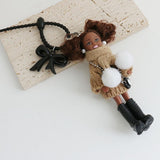 Maxbell Keychain Pendant DIY Versatile Key Chain for Graduation Backpack Party Favor Khaki