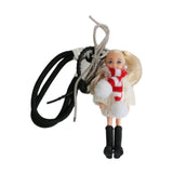 Maxbell Keychain Pendant DIY Versatile Key Chain for Graduation Backpack Party Favor White