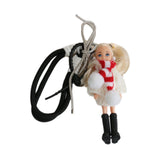 Maxbell Keychain Pendant DIY Versatile Key Chain for Graduation Backpack Party Favor White