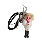 Maxbell Keychain Pendant DIY Versatile Key Chain for Graduation Backpack Party Favor White