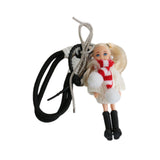 Maxbell Keychain Pendant DIY Versatile Key Chain for Graduation Backpack Party Favor White
