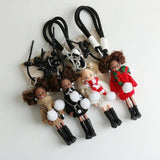 Maxbell Keychain Pendant DIY Versatile Key Chain for Graduation Backpack Party Favor White