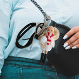 Maxbell Keychain Pendant DIY Versatile Key Chain for Graduation Backpack Party Favor White
