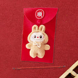 Maxbell Chinese New Year Red Envelope Crossbody Bag Blessing Gift Lucky Money Pocket brown doll