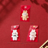 Maxbell Chinese New Year Red Envelope Crossbody Bag Blessing Gift Lucky Money Pocket brown doll