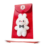 Maxbell Chinese New Year Red Envelope Crossbody Bag Blessing Gift Lucky Money Pocket white doll