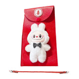 Maxbell Chinese New Year Red Envelope Crossbody Bag Blessing Gift Lucky Money Pocket white doll