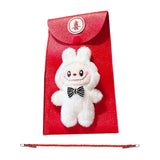 Maxbell Chinese New Year Red Envelope Crossbody Bag Blessing Gift Lucky Money Pocket white doll