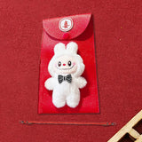 Maxbell Chinese New Year Red Envelope Crossbody Bag Blessing Gift Lucky Money Pocket white doll