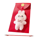 Maxbell Chinese New Year Red Envelope Crossbody Bag Blessing Gift Lucky Money Pocket pink doll