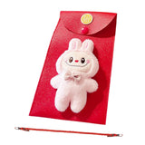 Maxbell Chinese New Year Red Envelope Crossbody Bag Blessing Gift Lucky Money Pocket pink doll