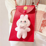 Maxbell Chinese New Year Red Envelope Crossbody Bag Blessing Gift Lucky Money Pocket pink doll