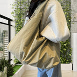 Maxbell Women's Tote Bag Fashionable Women Shoulder Bag for Spring Shopping Vacation Khaki