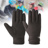 Maxbell Winter Gloves Soft Outdoor Sports Equipment for Walking Cycling Motorcycling Black