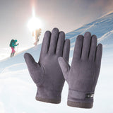 Maxbell Winter Gloves Soft Outdoor Sports Equipment for Walking Cycling Motorcycling Gray