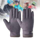 Maxbell Winter Gloves Soft Outdoor Sports Equipment for Walking Cycling Motorcycling Gray