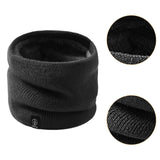 Maxbell Winter Neck Gaiter Thermal Neck Cover for Outdoor Sports Snowboarding Biking Black