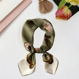 Maxbell Square Women Silk Scarf Mother Gift Head Wrap for Picnics Beach Traveling