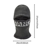 Maxbell Men Balaclava Thermal Lightweight Knit Hat for Riding Camping Outdoor Sports Gray