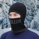 Maxbell Men Balaclava Thermal Lightweight Knit Hat for Riding Camping Outdoor Sports Black