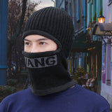 Maxbell Men Balaclava Thermal Lightweight Knit Hat for Riding Camping Outdoor Sports Black