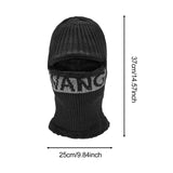 Maxbell Men Balaclava Thermal Lightweight Knit Hat for Riding Camping Outdoor Sports Black