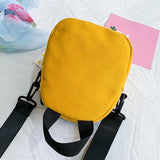 Maxbell Women Canvas Phone Bag Unique Mini Handbag for Birthday Gift Shopping Dating Yellow