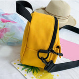 Maxbell Women Canvas Phone Bag Unique Mini Handbag for Birthday Gift Shopping Dating Yellow