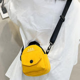 Maxbell Women Canvas Phone Bag Unique Mini Handbag for Birthday Gift Shopping Dating Yellow