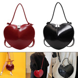 Maxbell Heart Shaped Purse Unique Trendy Women Handbag for Beach Party Favors Dating Red