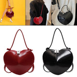Maxbell Heart Shaped Purse Unique Trendy Women Handbag for Beach Party Favors Dating Red