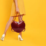 Maxbell Heart Shaped Purse Unique Trendy Women Handbag for Beach Party Favors Dating Red