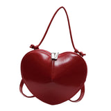 Maxbell Heart Shaped Purse Unique Trendy Women Handbag for Beach Party Favors Dating Red