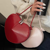 Maxbell Heart Shaped Purse Unique Trendy Women Handbag for Beach Party Favors Dating Red