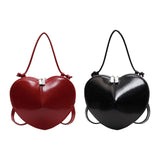 Maxbell Heart Shaped Purse Unique Trendy Women Handbag for Beach Party Favors Dating Red