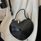 Maxbell Heart Shaped Purse Unique Trendy Women Handbag for Beach Party Favors Dating Black
