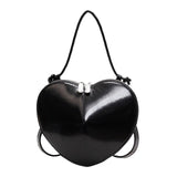 Maxbell Heart Shaped Purse Unique Trendy Women Handbag for Beach Party Favors Dating Black