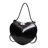 Maxbell Heart Shaped Purse Unique Trendy Women Handbag for Beach Party Favors Dating Black
