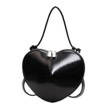 Maxbell Heart Shaped Purse Unique Trendy Women Handbag for Beach Party Favors Dating Black