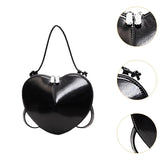 Maxbell Heart Shaped Purse Unique Trendy Women Handbag for Beach Party Favors Dating Black