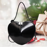 Maxbell Heart Shaped Purse Unique Trendy Women Handbag for Beach Party Favors Dating Black