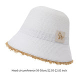 Maxbell Women Bucket Hat Trendy Creative Lady Fisherman Hat for Trips Camping Dating White