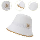 Maxbell Women Bucket Hat Trendy Creative Lady Fisherman Hat for Trips Camping Dating White
