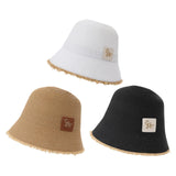 Maxbell Women Bucket Hat Trendy Creative Lady Fisherman Hat for Trips Camping Dating White