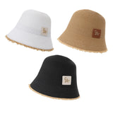 Maxbell Women Bucket Hat Trendy Creative Lady Fisherman Hat for Trips Camping Dating White