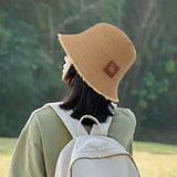 Maxbell Women Bucket Hat Trendy Creative Lady Fisherman Hat for Trips Camping Dating Khaki