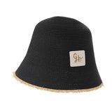 Maxbell Women Bucket Hat Trendy Creative Lady Fisherman Hat for Trips Camping Dating Black