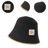 Maxbell Women Bucket Hat Trendy Creative Lady Fisherman Hat for Trips Camping Dating Black