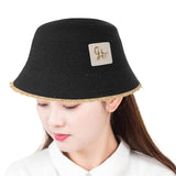 Maxbell Women Bucket Hat Trendy Creative Lady Fisherman Hat for Trips Camping Dating Black